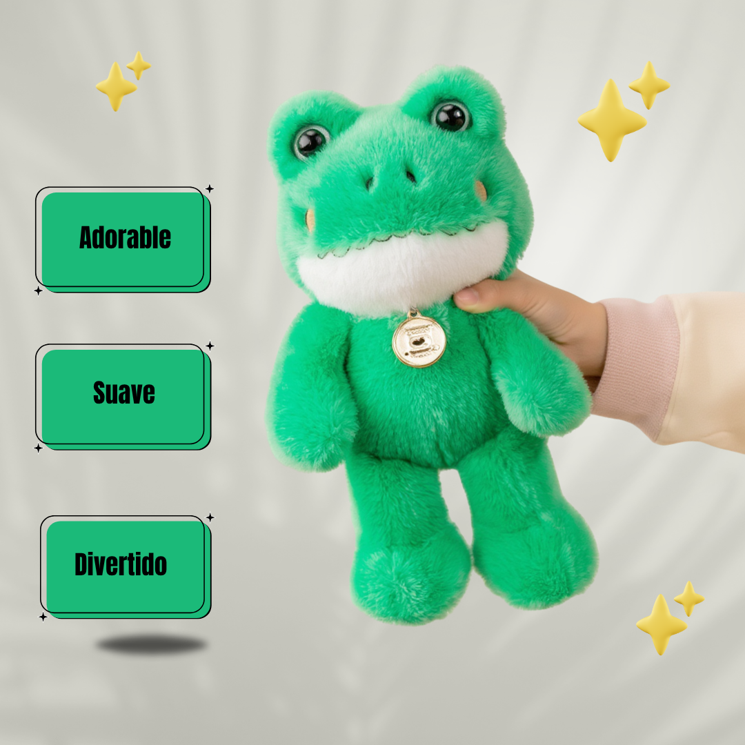 Froggypop™ Peluche rana verde