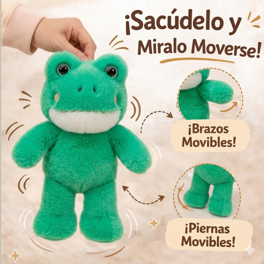 Froggypop™ Peluche rana verde